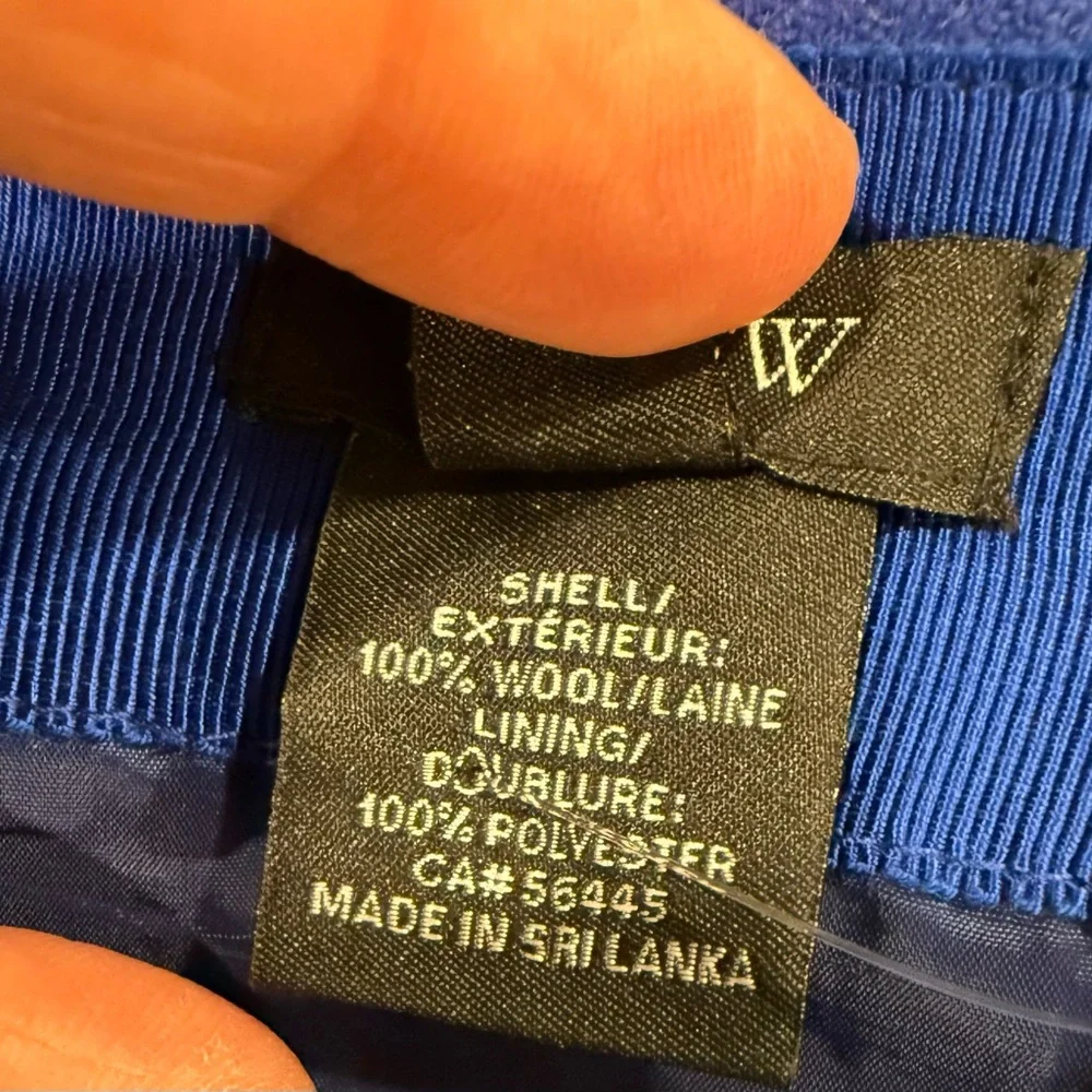 J. Crew Cobalt Blue 100% Wool Midi Pencil Skirt Office Business Sophistication - Picture 8 of 11